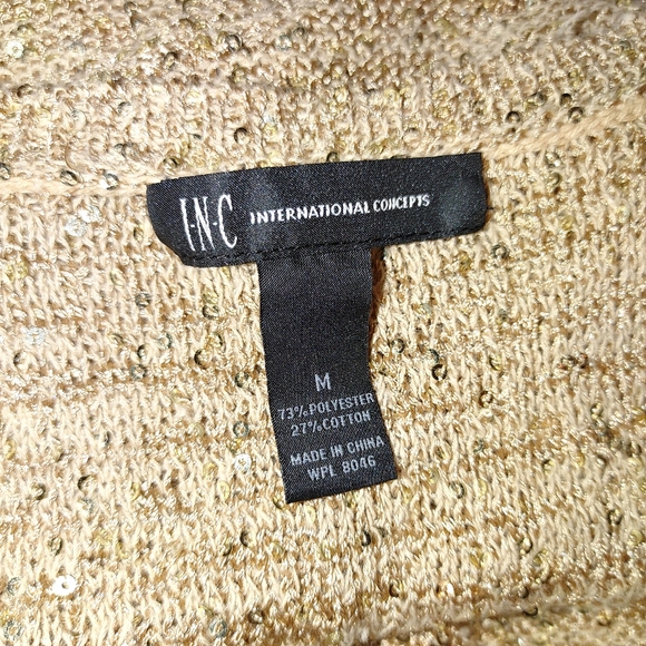 INC international concepts sequined knit top M - Picture 2 of 4